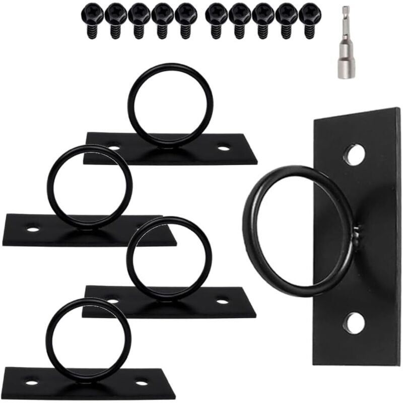 Set Mit 10 Juteseilhaltern – Für Terrasse, Zaun, Geländer