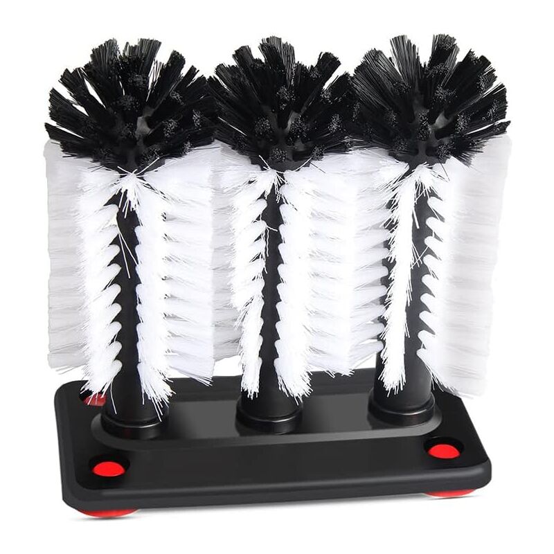 Set Mit 3 Glasreinigungsbürsten Mit Saugnapf Für Küche, Haushalt Und Restaurant