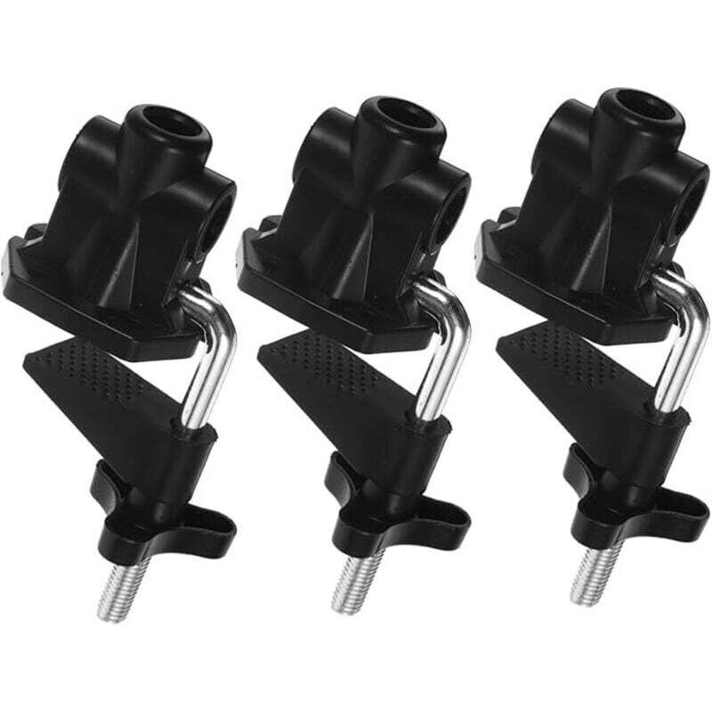 3er-set Befestigungsklemmen Für Schreibtischlampe, Universal-schraubstockhalter, Fester Sockel, Legierungsklemme, Led