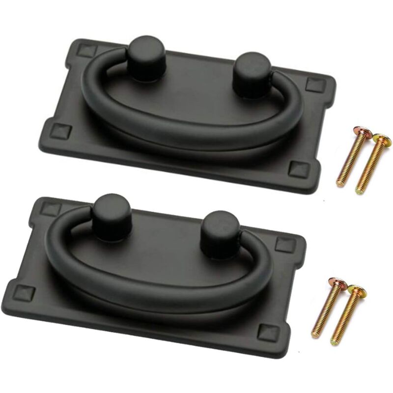 Set Mit 2 Vintage-schubladengriffen Aus Bronze Für Möbel, Schränke Und Türen