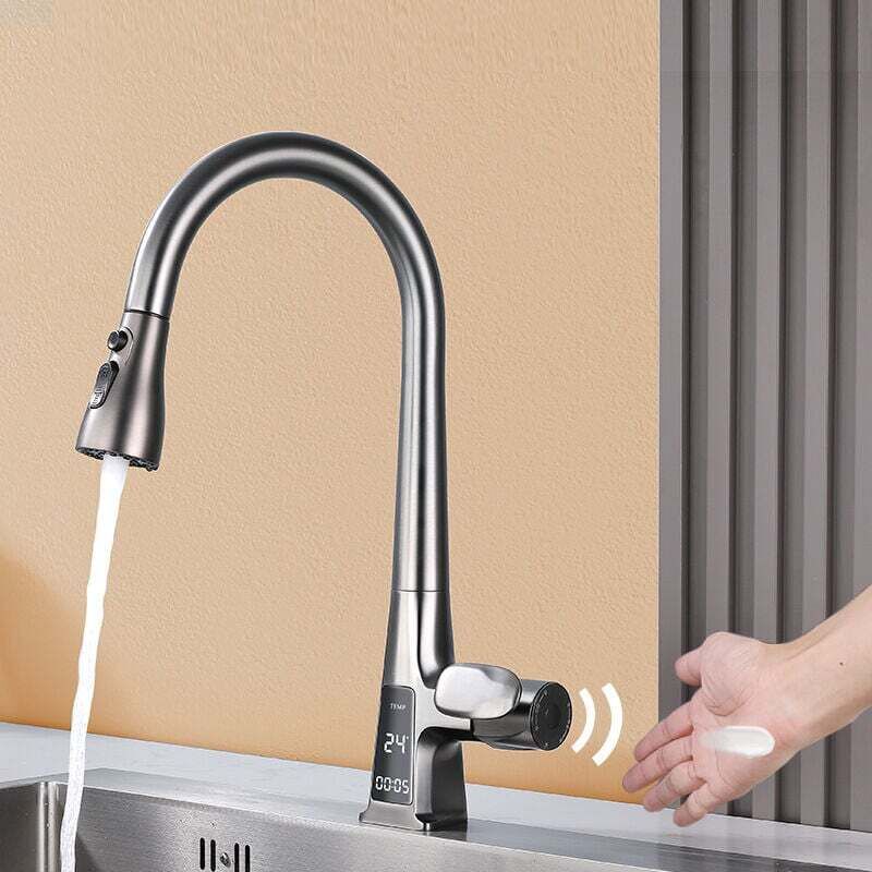 Ortviai Infrarot-led-küchenarmatur Mit Dreifachstrahl, 360° Wasserspar-komfort