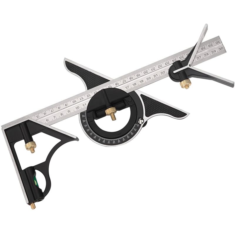 300-mm-kombinationswinkel Mit Winkelmesser Und Präzisionswasserwaage