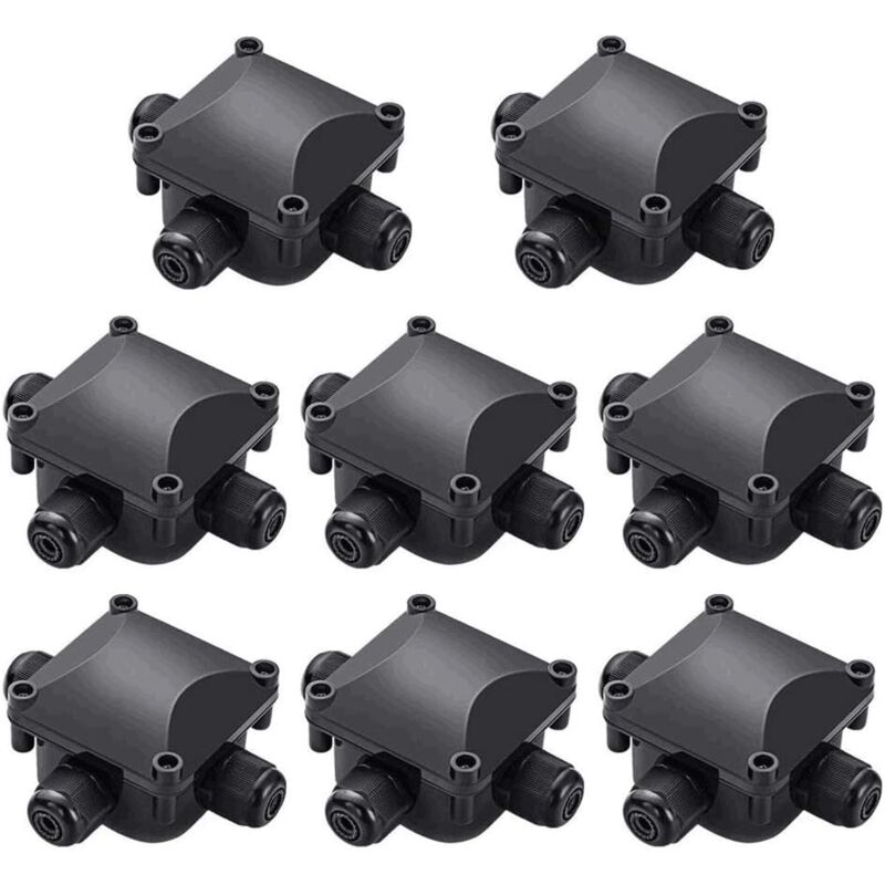 Ip68 Wasserdichte 3-wege-anschlussdose Für Erdkabel – 8er-pack