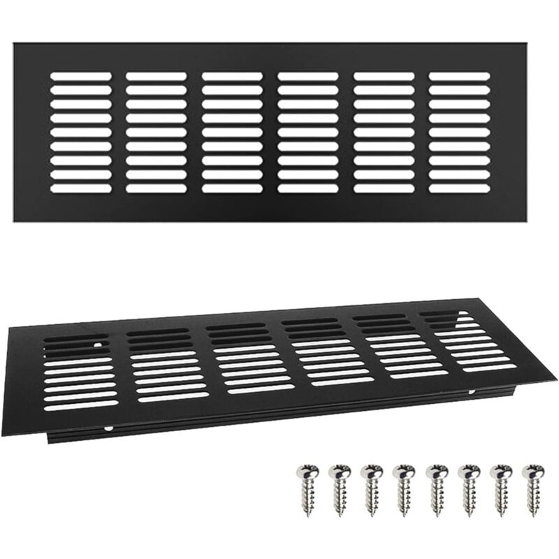 Rechteckiges Aluminium-lüftungsgitter 250 Mm Für Wand, Schrank, Vitrine, Badezimmer