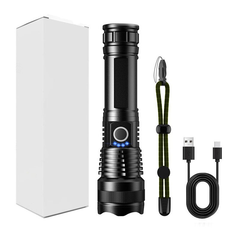 2000 Lumen Usb-c-wiederaufladbare Taschenlampe Für Camping Und Sicherheit