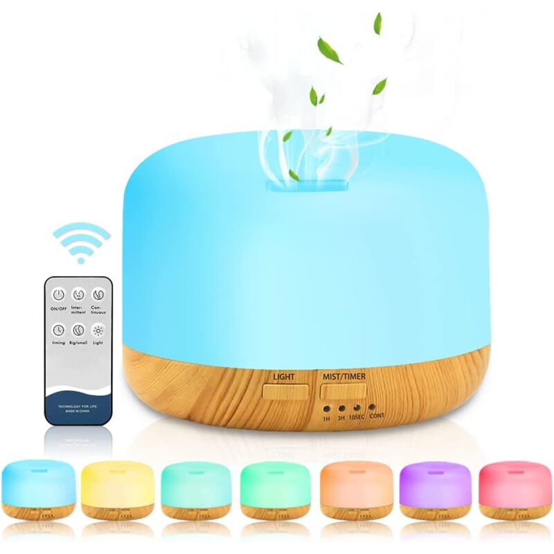 450-ml-ultraschall-diffusor Für Ätherische Öle Mit 7 Led-leuchten Und Timer – Ideales Geschenk