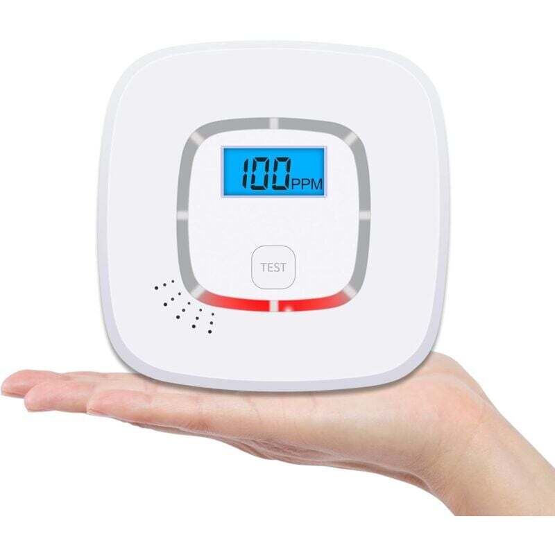 Batteriebetriebener Kohlenmonoxidmelder Mit Digitalanzeige, Nf En 50291-zertifiziert, Für Mehr Sicherheit Im Haushalt