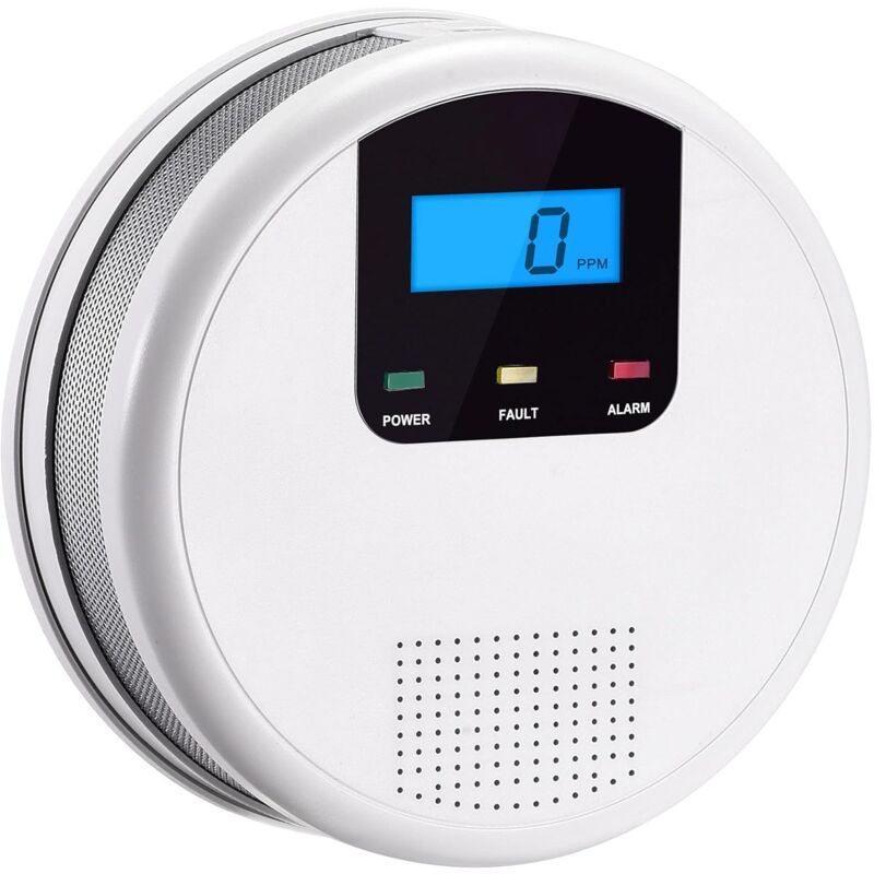 Kohlenmonoxidmelder Mit Led-lcd-bildschirm Und Testtaste, Entspricht Nf En 50291:2018