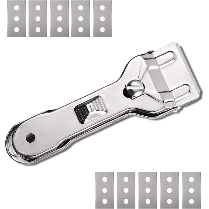 Doppelseitiger Keramikschaber Mit Ersatzklingen Für Herde Und Oberflächen