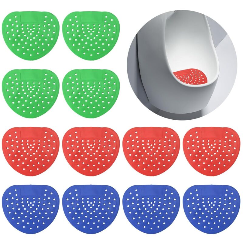 Set Mit 12 Geruchsneutralisierenden Urinal-sieben Mit Spritzschutz – Langanhaltender Duft