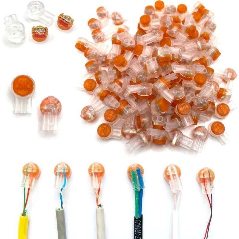 Packung Mit 100 Ortviai Doppelklingen-idc-gel-wasserdichten Netzwerkverbindern Für Niedrigstromleitungen