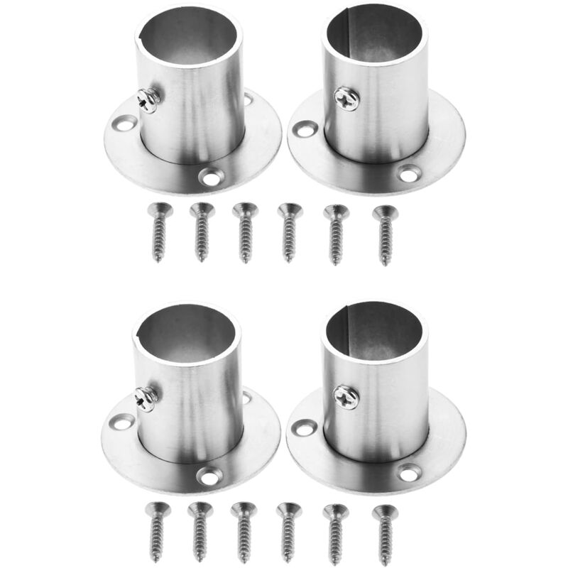 Set Mit 4 Edelstahl-klemmen (25 Mm) Zur Befestigung Von Schränken Und Rohren