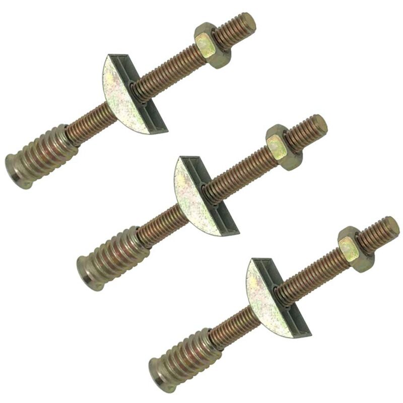 Set Mit 6 4-in-1-verbindern M8x100 Mm Für Möbel, Schränke, Tische, Betten Mit Muttern Und Distanzstücken