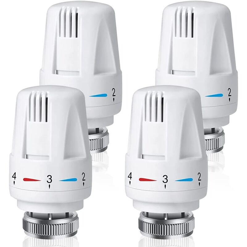 Set Mit 4 Thermostat-heizkörperköpfen M30x1,5 Für Den Privaten Und Gewerblichen Gebrauch