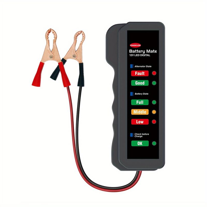 12v Digitaler Autobatterietester Mit 6 Leds Für Lichtmaschine Und Anzeige
