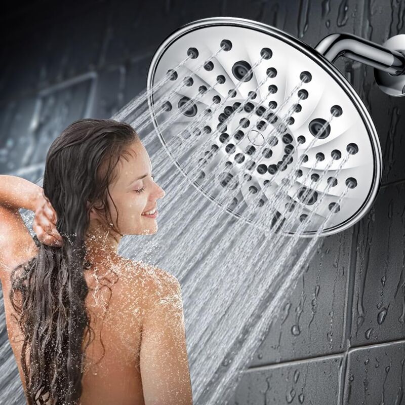 7-stufiger Hochdruck-duschkopf, Anti-kalk, Wassersparend, Universell