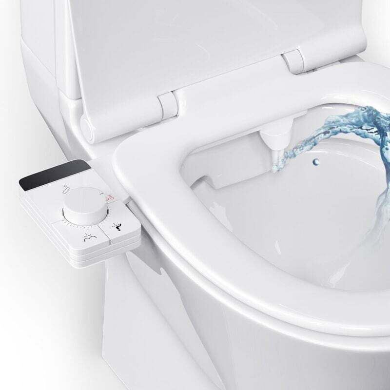 Ortviai Tragbarer, Nicht Elektrischer Bidet-sprühkopf Mit Selbstreinigenden Düsen Und Einstellbarem Wasserdruck