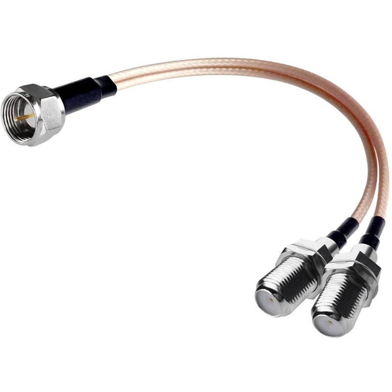 Koaxialverteiler (weiblich-weiblich), 3-wege-rg316-kabel, 19 Cm, Satellitenfernsehen