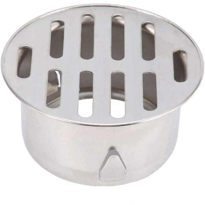 Edelstahl-siphon Für Balkon, Bad, Küche, Runder, Verstopfungsfreier Rost 75 Mm