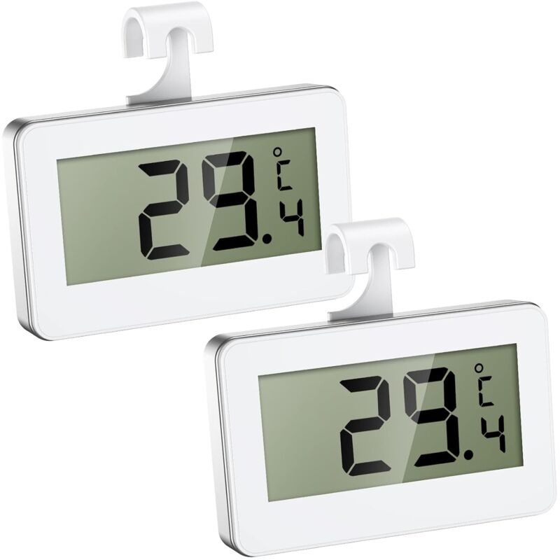 Lcd-kühlschrank-gefrierschrank-thermometer Mit Frostschutzalarm, 2-teiliges Set Für Küche Und Haushalt