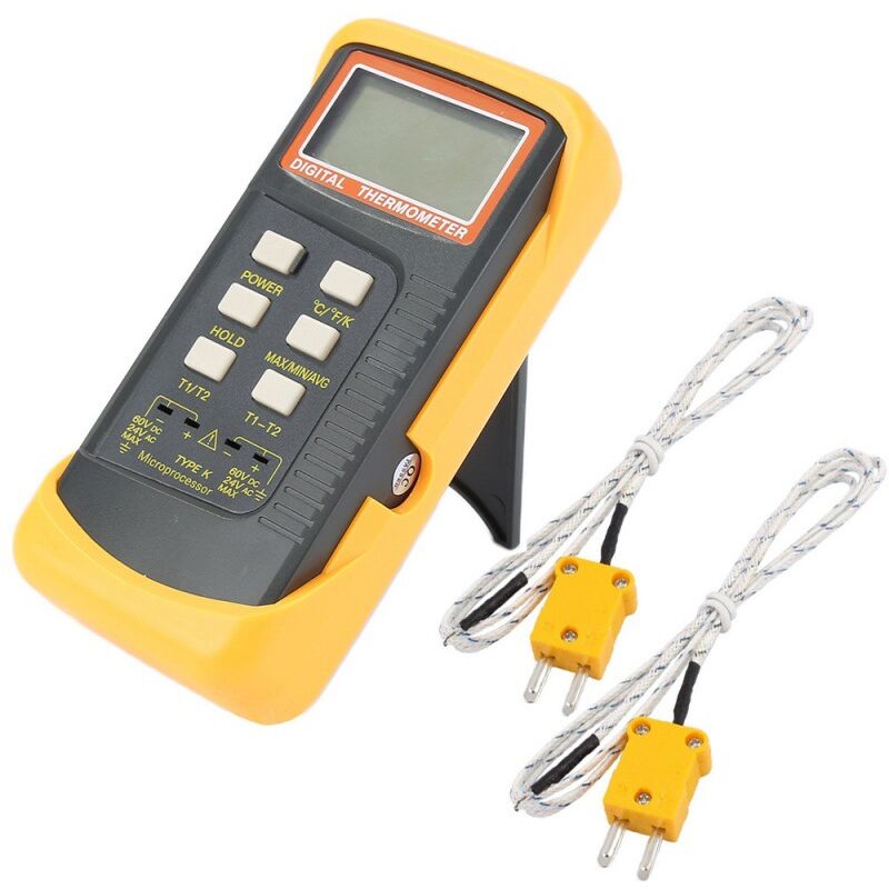 Digitales Thermometer 1300 °c, 4 Edelstahlsensoren, Präzise Temperaturmessung, Multifunktion