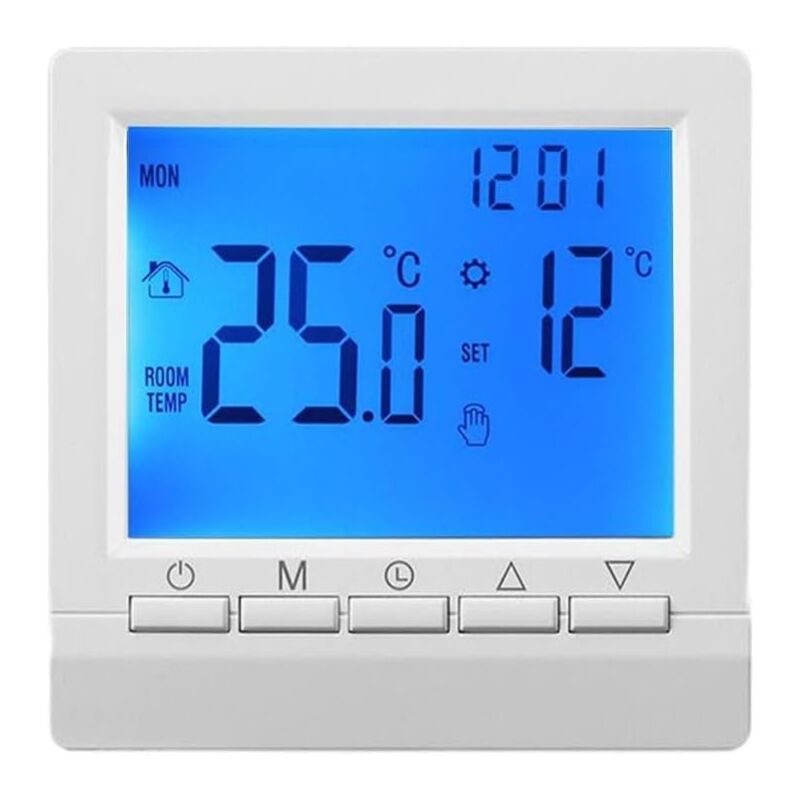 Programmierbarer Wandthermostat Für Heizungsanlagen Und Gasheizkessel Mit Intelligentem Lcd-display