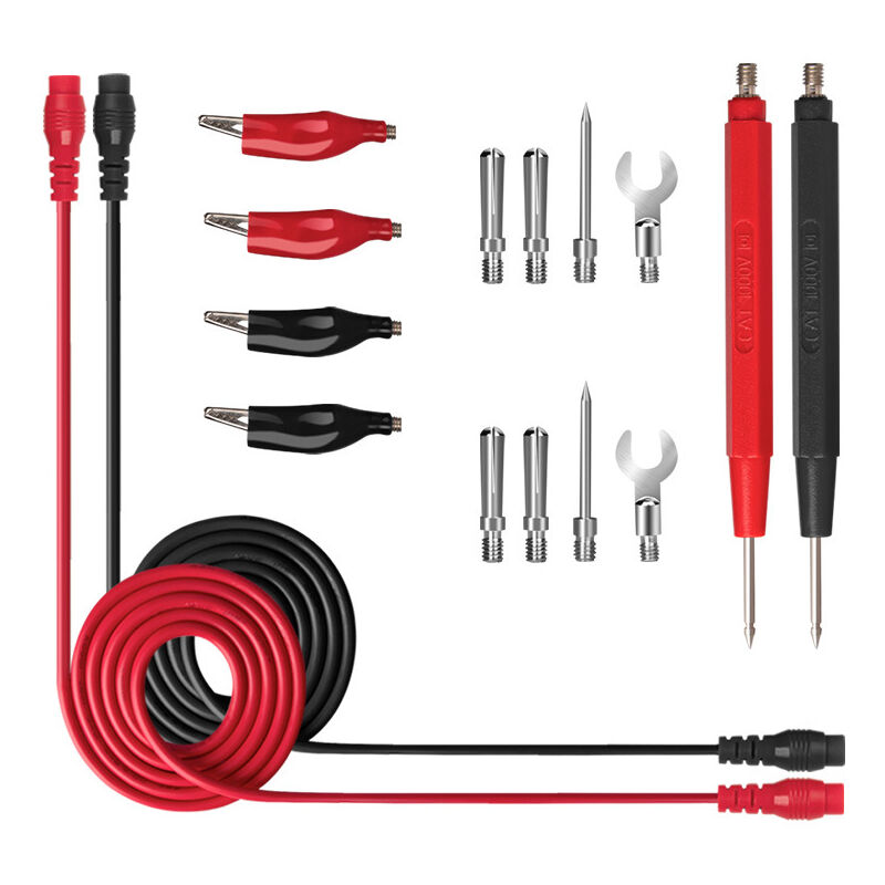 16-teiliges Professionelles Multimeter-zubehörset: Krokodilklemmen, Bananenstecker, Elektrische Prüfgeräte
