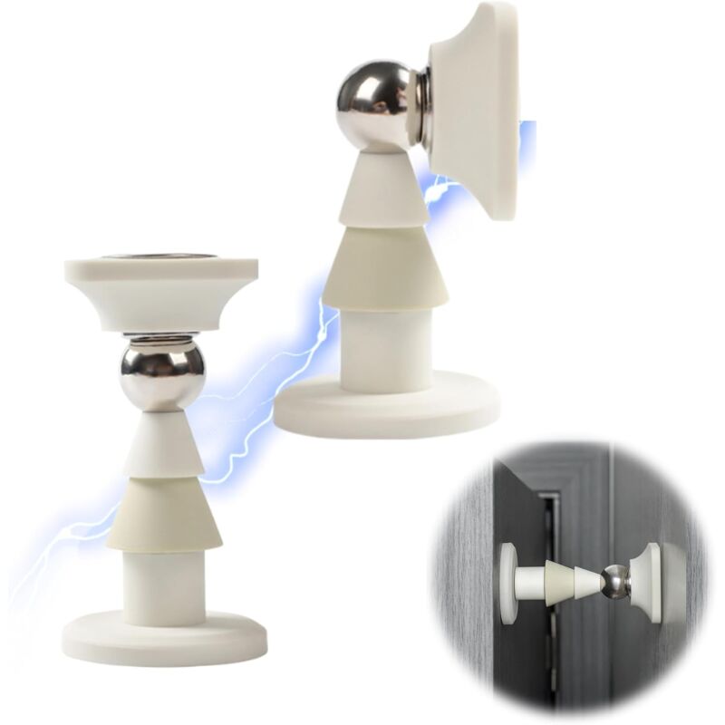 Geräuschloser Magnetischer Silikon-türstopper Für Wand Oder Boden – Kein Bohren Erforderlich