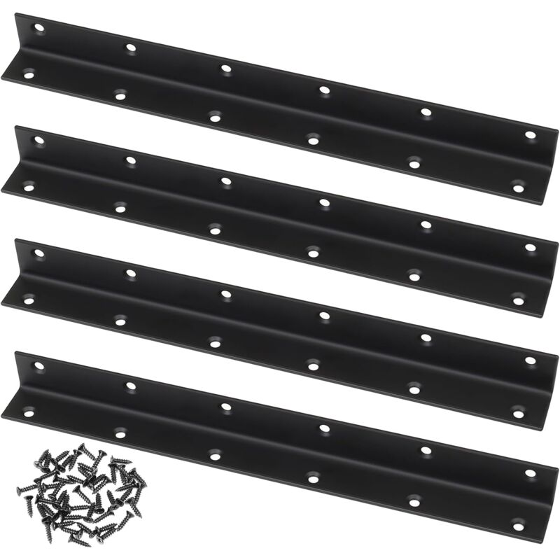 90°-winkelverbinder, 4er-pack, Hochleistungsverstärkung Für Holzmöbel Und Schränke, 201 X 25 X 25 Mm