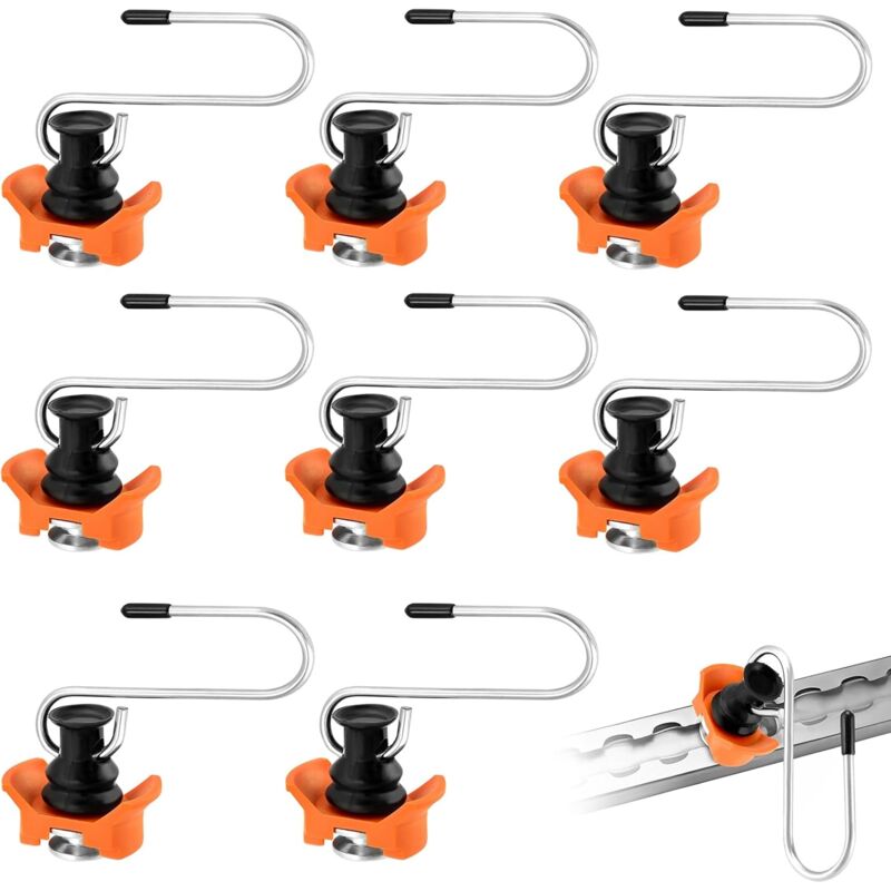 Set Mit 8 Metallhaken Zur Ladungssicherung Von Schienen Bis Zu 50 Kg
