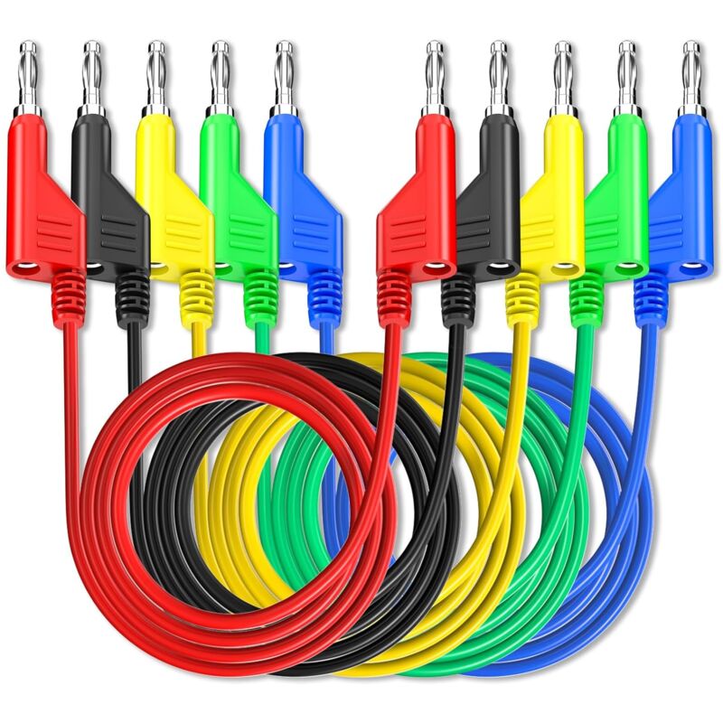 Stapelbare Messleitungen, 5 Stück, 1 M Flexible Kabel Für 1000v 15a Multimeter