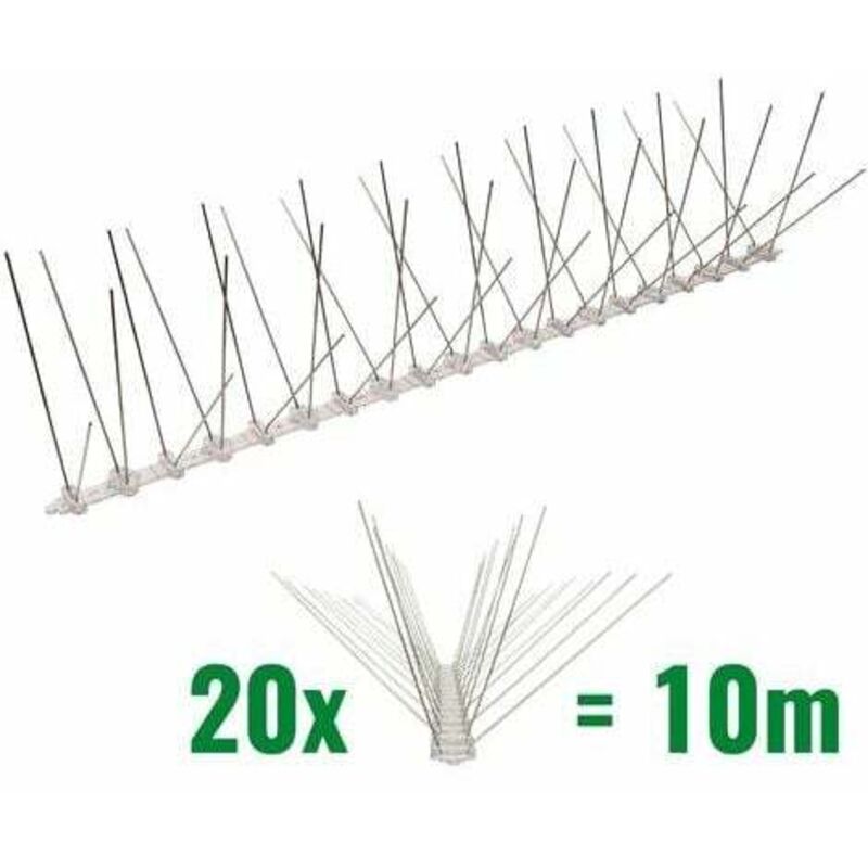 10 M Lange Taubenabwehrspitzen – 4 Reihen Polycarbonat Für Effektive Vogelabwehr