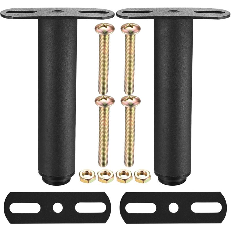 Verstellbare, 18–33 Cm Lange T-förmige Metallbettbeine Für Möbel – Für Erhöhte Stabilität
