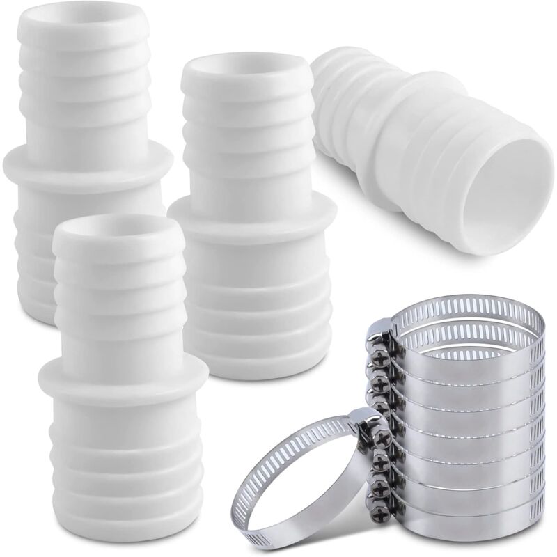 32–38 Mm Poolschlauchverschraubungen Mit Klemmen, 4er-pack