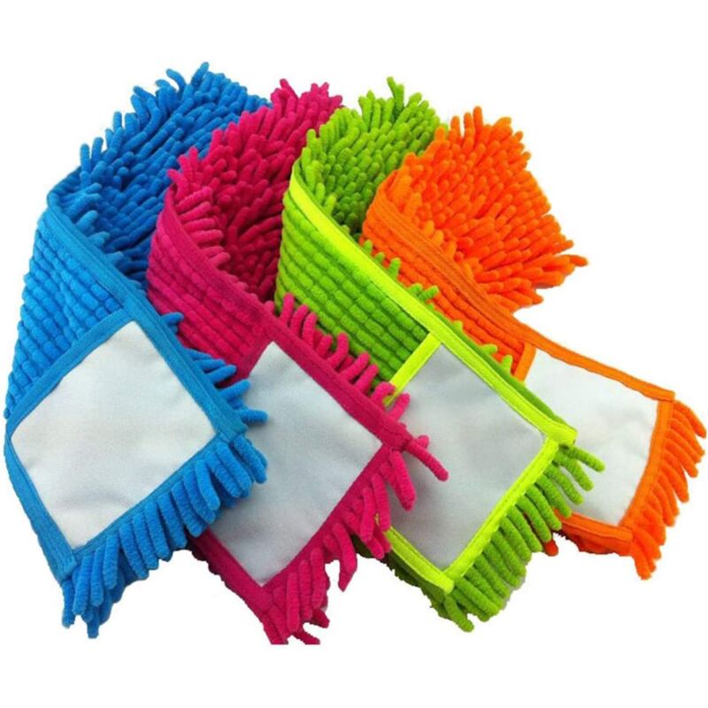 4er-pack Mikrofaser-nachfülltücher Für Die Wischmoppreinigung Von Hartböden, Fliesen Und Laminat, 14 X 4 Zoll