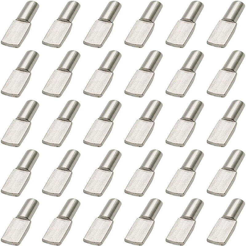 Vernickelte Metall-regalwinkel, 120 Stück, 5 Mm Dick, Löffelform, Für Bücherregale Und Schränke