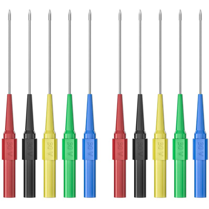 10 Stück 0,7 Mm Edelstahl-prüfstifte Für Multimeter Und Bananenstecker