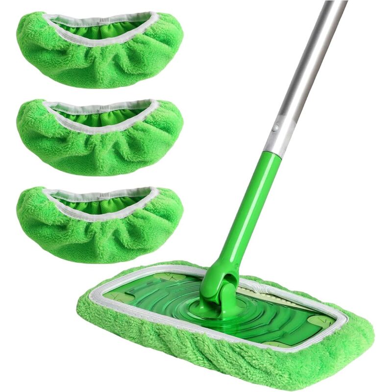 Set Mit 3 Wiederverwendbaren Korallenvlies-pads Für Nass- Und Trockenreinigung, Waschbar