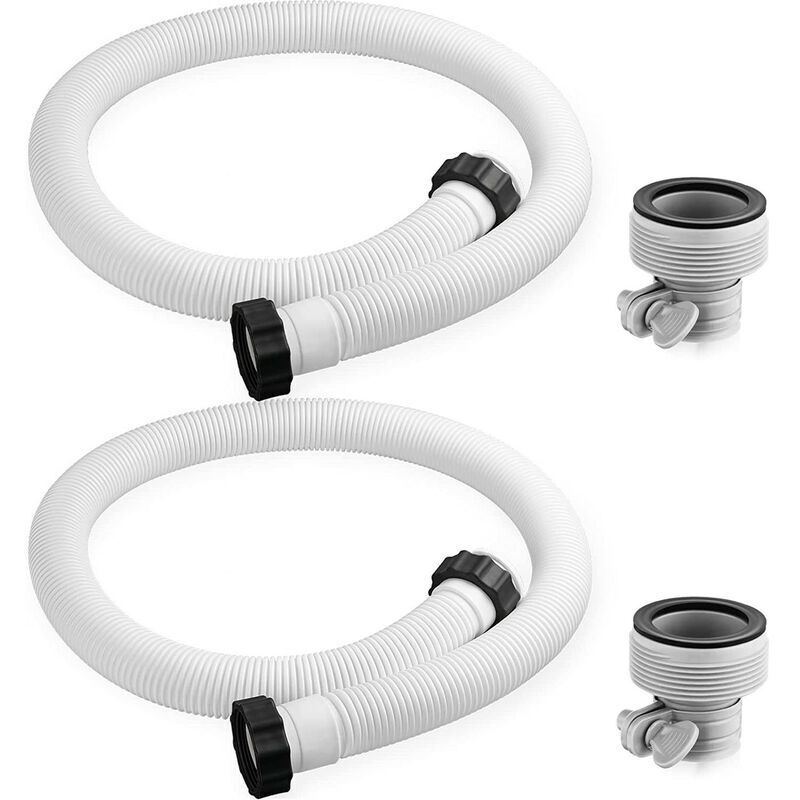 Schwimmbadschlauchadapter – Ersatzanschluss Für Filter Und Pumpe (2 Stück)