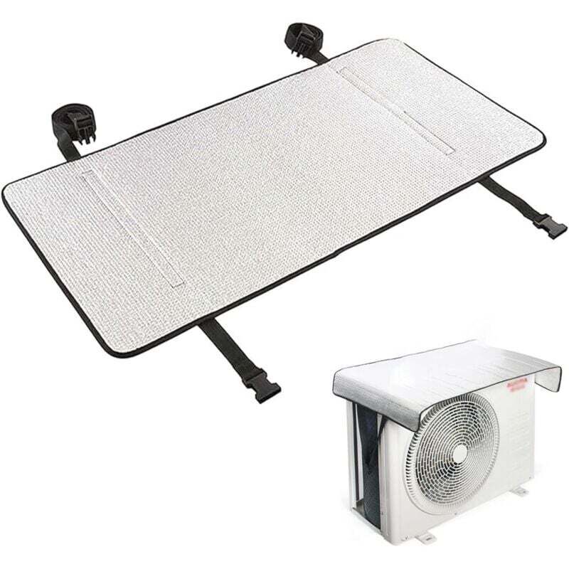 Ortviai Schutzhülle Für Außenklimaanlagen Mit Reflektierender Aluminiumfolie, 80 X 40 Cm
