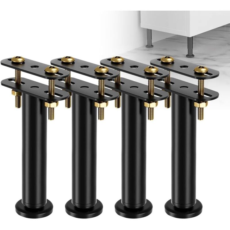 4er-set Verstellbare Bettbeine (18–32 Cm) – Stabile Unterstützung Für Bettgestelle