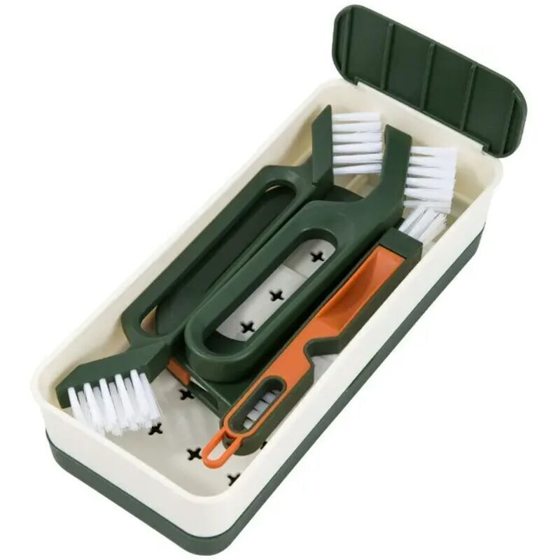 Ortviai Ergonomisches Küchenbürsten-set Für Geschirr, Fugen, Rillen, Flaschen Und Badezimmer