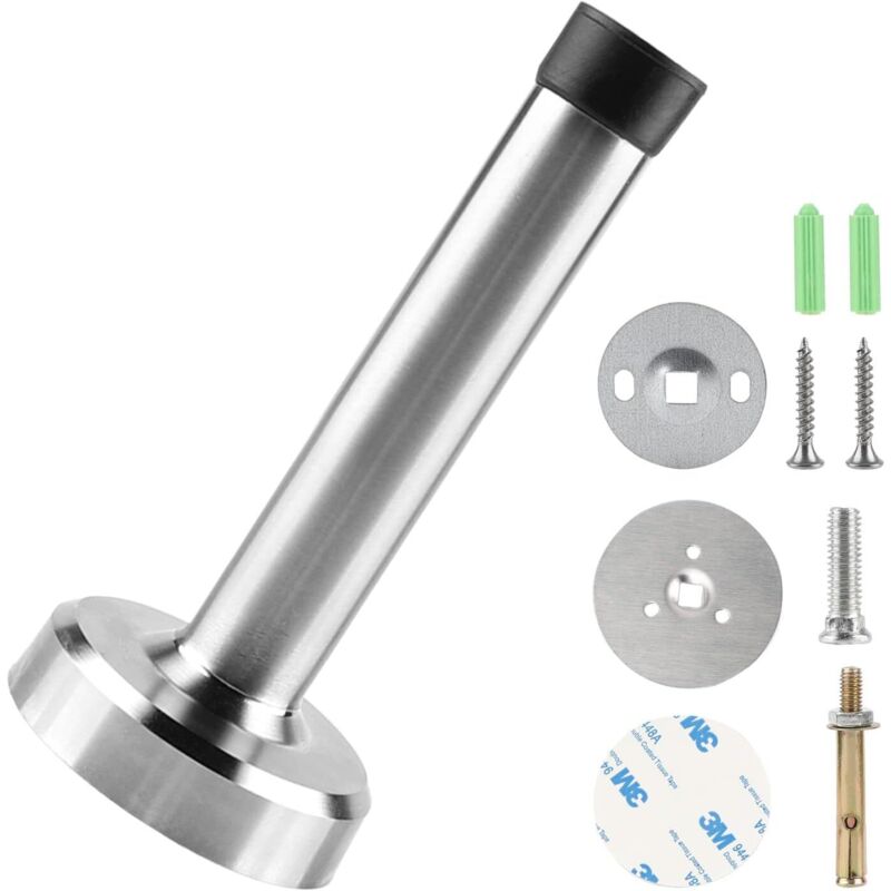 Türstopper Für Den Innenbereich, 12 Cm, Edelstahl, 3 Montagearten