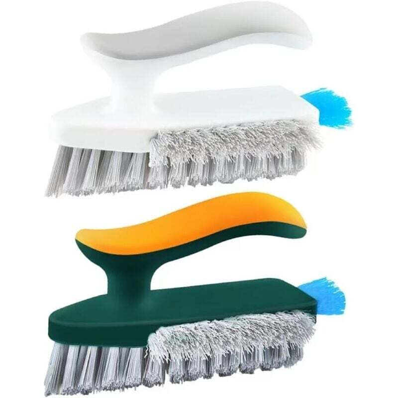Set Mit 2 Ergonomischen Scheuerbürsten Mit Steifen Und Flexiblen Borsten, Ideal Für Bad Und Boden. Ortviai