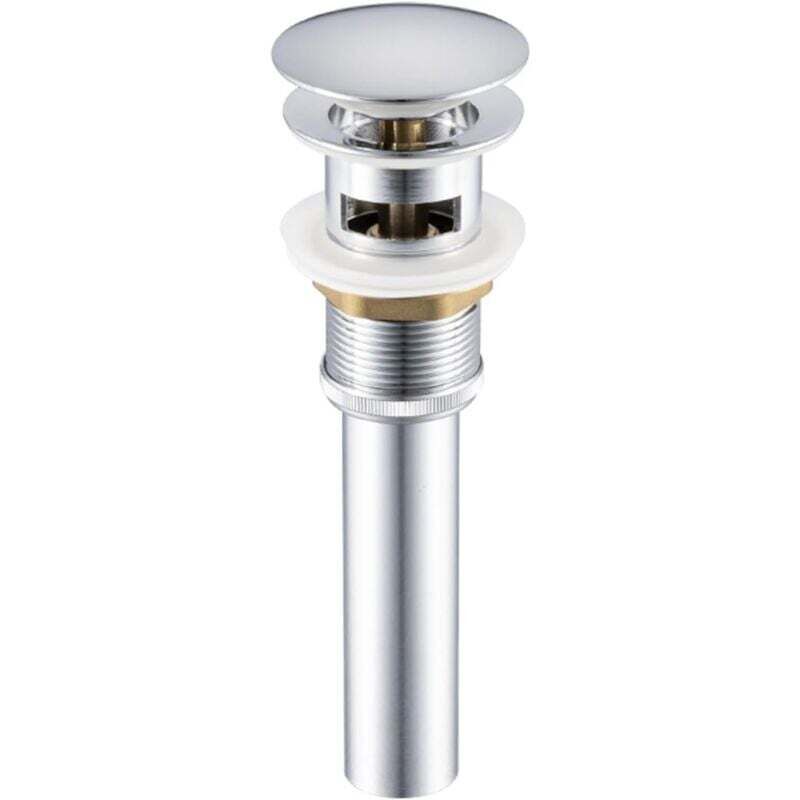 Einziehbarer Stöpsel Mit Überlauf Für Waschbecken – Chrom-finish Ortviai