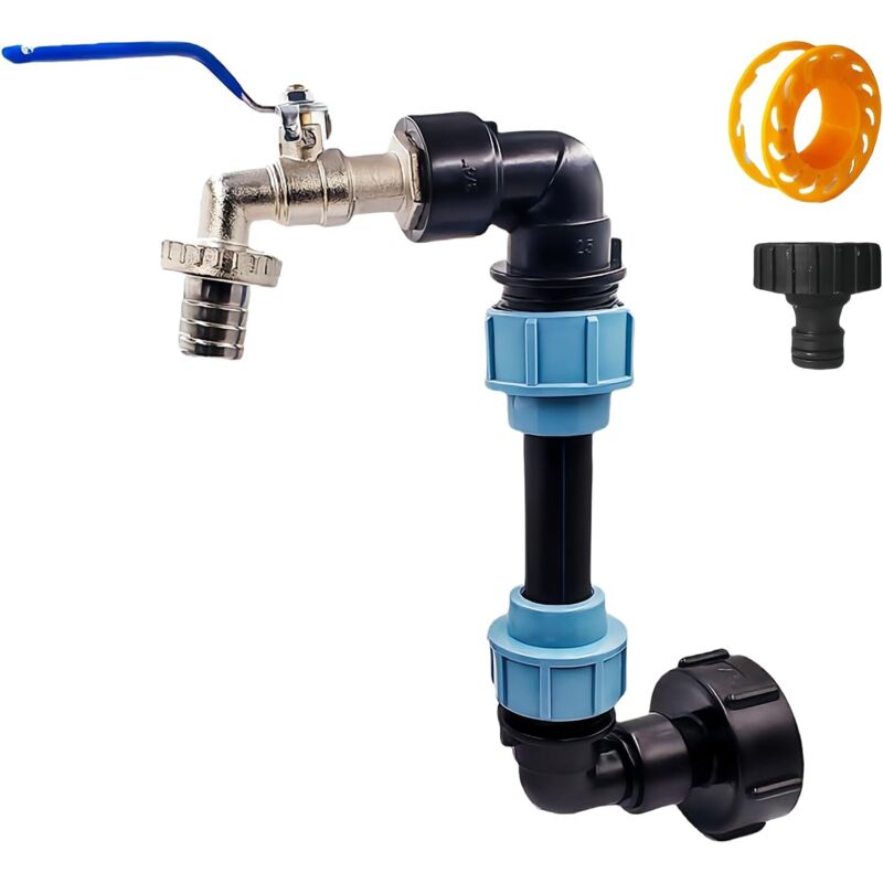 Ortviai 3/4" Ibc Schwanenhalshahn S60x6 Für Regenwassertank
