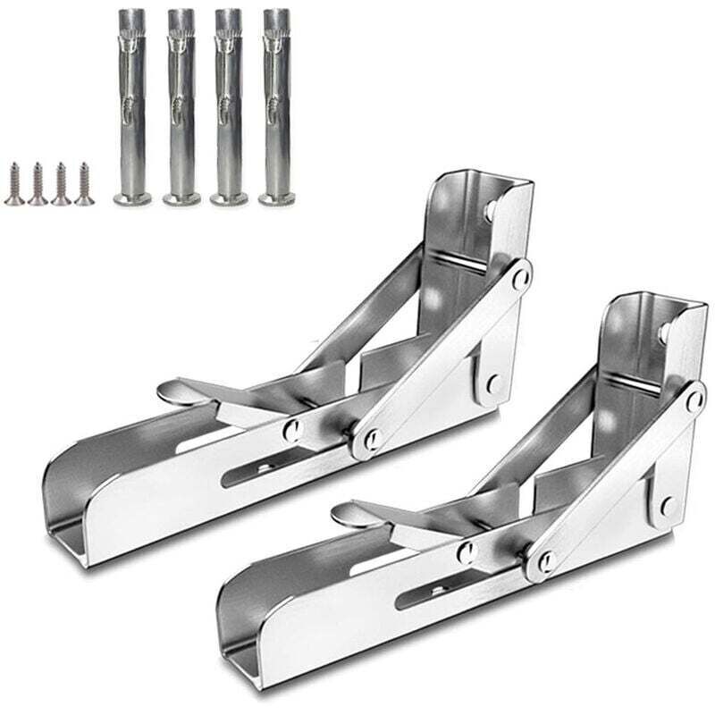 Ortviai 150 Mm Edelstahl-klappwandregalhalterung – Stabile Und Platzsparende Halterung