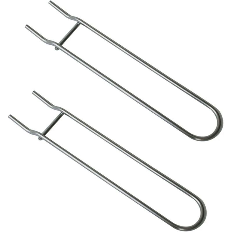 2-teiliger Grillheber Aus Edelstahl Mit Ergonomischen Griffen Für Heiße Grills