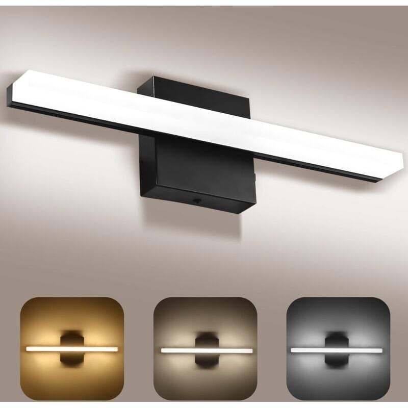 Ortviai 40 Cm Verstellbare Led-wandleuchte Für Badezimmerspiegel, 3000–6000 K, Energieeffizientes Acryl