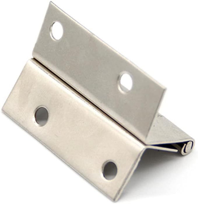Vierflügeliges Scharnier, 48 Mm Kantenlänge, Scharnier Aus Stahlblech, 8 Löcher, 12 Stück